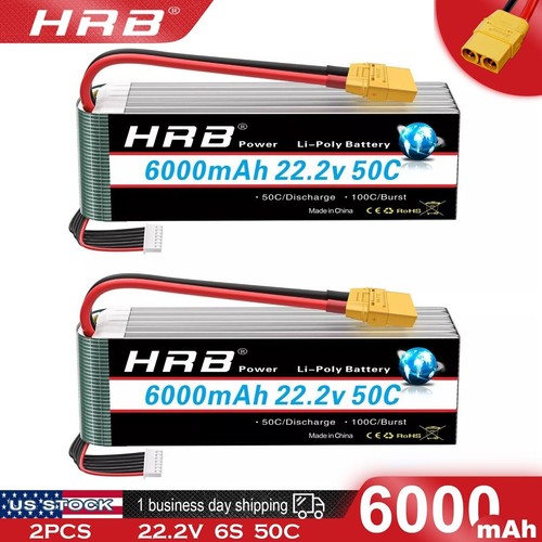 Hrb 2v 6000mah xt90 - 2x, 6s